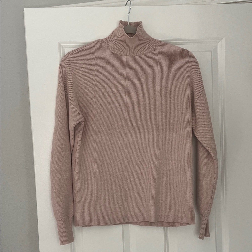 Lulu's Soft Blush Turtleneck Sweater